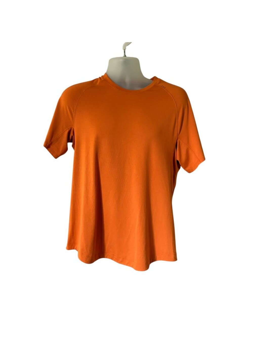 Lululemon Shirt Mens Large Orange Drysense License To Train Gym Training